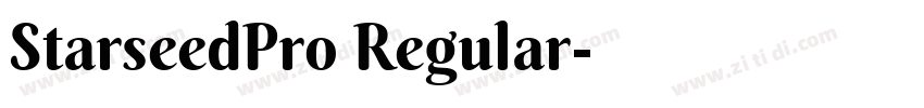 StarseedPro Regular字体转换